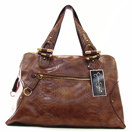 Jessica Simpson Snake Praline Limelight Tote Handbag