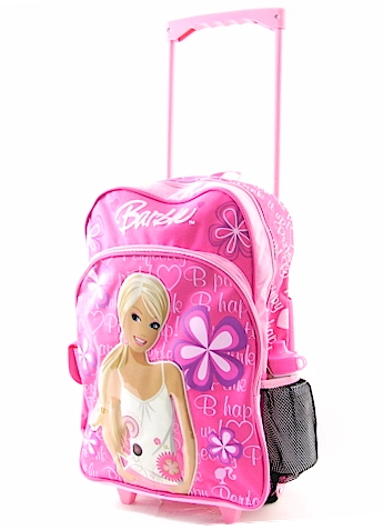 barbie school bag with wheels