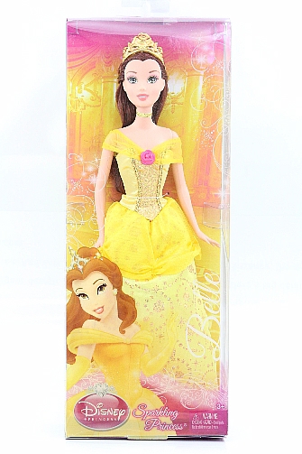 Disney Sparkling Princess Belle Doll Toy By Mattel R4842 