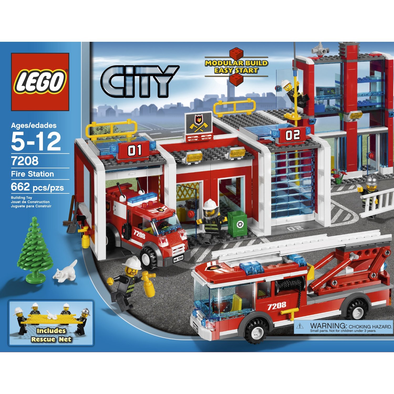 Lego City Fire Station 7208 Building Toy