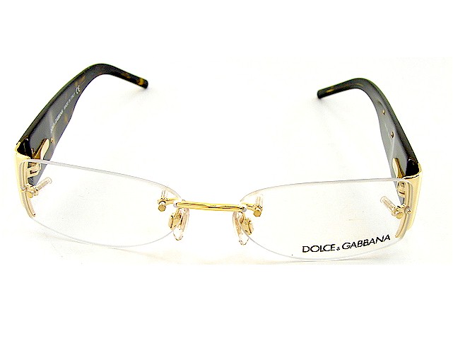 dolce and gabbana rimless frames