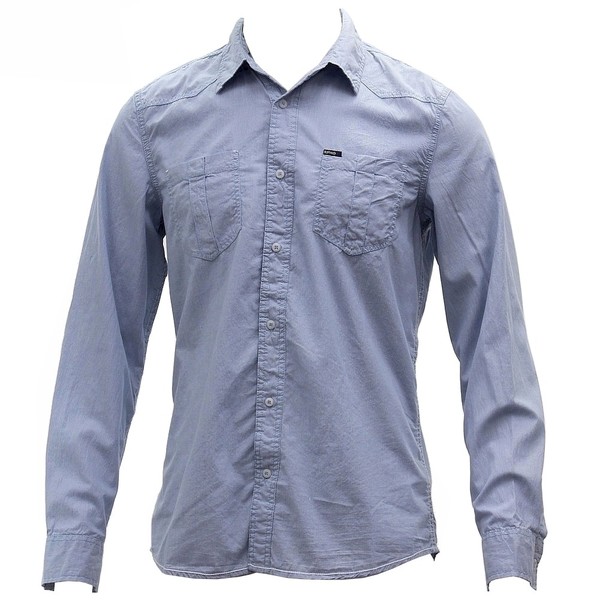  Buffalo Blue Men's Sanler Cotton Long Sleeve Button Down Striped Shirt 