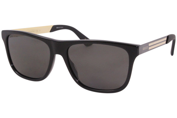  Gucci Gucci-Logo Men's GG0687S Rectangular Sunglasses 