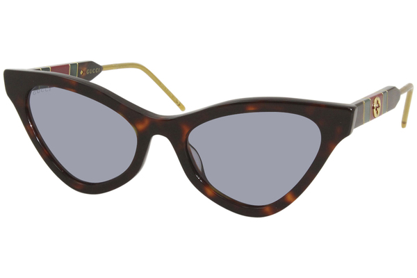  Gucci Web GG0597S Sunglasses Women's Fashion Cat Eye 