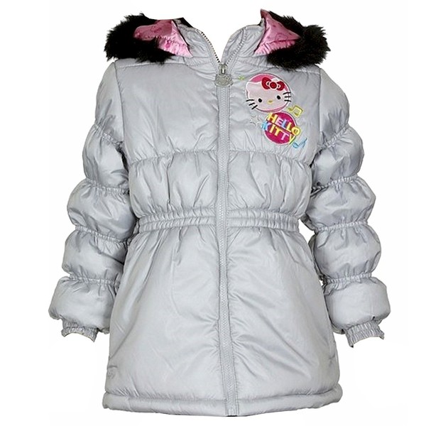  Hello Kitty Infant/Toddler Girl's HK031 Puffer Hooded Winter Jacket 