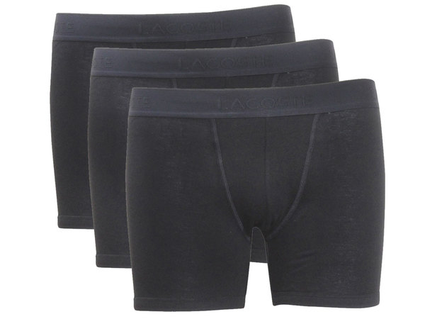  Lacoste Men's 3-Pack Boxer Briefs Underwear Classic Stretch 