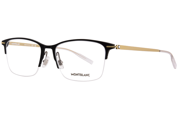  Mont Blanc MB0284O Eyeglasses Men's Semi Rim Rectangle Shape 