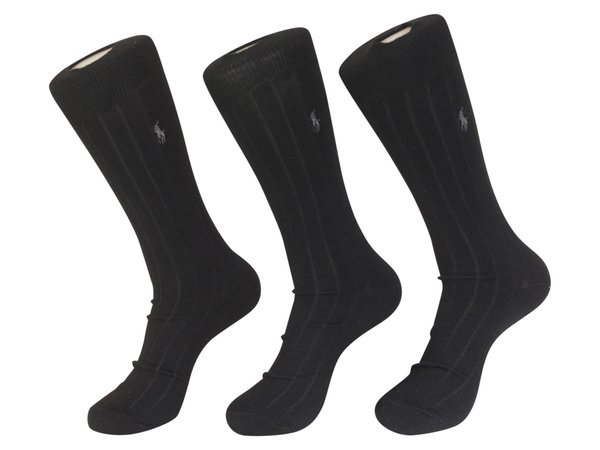  Polo Ralph Lauren Men's Merino Wool 3-Pairs Socks Sz: 10-13 Fits Shoe 6-12.5 