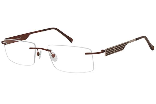  Tuscany Men's Eyeglasses 573 Rimless Optical Frame 