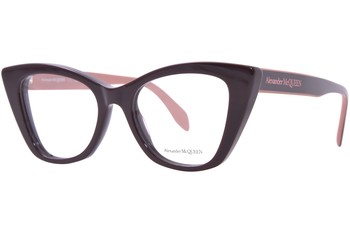 Alexander McQueen AM0305O Eyeglasses Frame Women's Full Rim Cat Eye