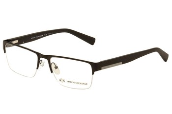 Armani Exchange AX1018 Eyeglasses Frame Men's Semi-Rim Rectangular