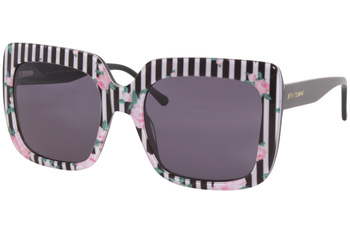 Betsey Johnson Bed-of-Roses Sunglasses Women's Fashion Square Shades