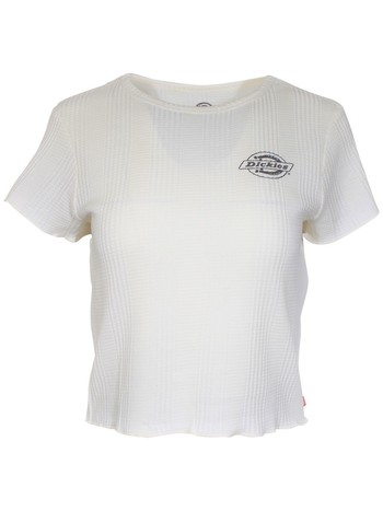 Dickies Girl Thermal Baby T-Shirt Juniors/Women's Short Sleeve Cropped