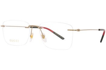 Gucci Men's Eyeglasses GG0399O Rimless Optical Frame