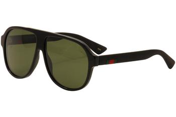 Gucci Men's GG0009S GG/0009/S Retro Fashion Pilot Sunglasses Shades