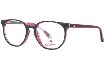 Hello Kitty HK-364-1 Eyeglasses Youth Girl's Full Rim Round Shape