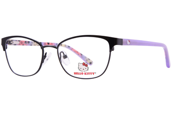 Hello Kitty HK371 Eyeglasses Youth Kids Girl's Full Rim Round Shape
