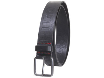 Hugo Boss Men's Grafero Belt Embossed Logo Genuine Leather