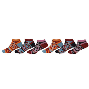 Jefferies Socks Little Girl's 6-Pairs Tie Dye Ankle Socks