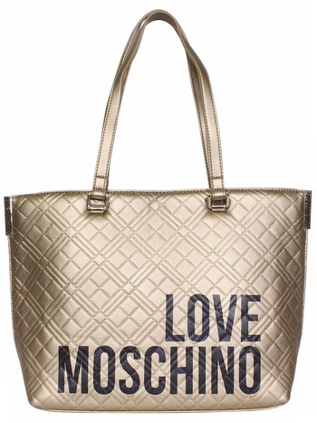 Love Moschino Women's Logo Tote Shoppers Quilted Handbag
