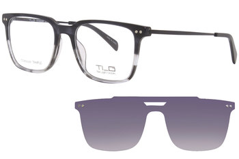 TLG Thin Light Glasses NUCP050 Eyeglasses Frame Men's Full Rim w/Clip-on