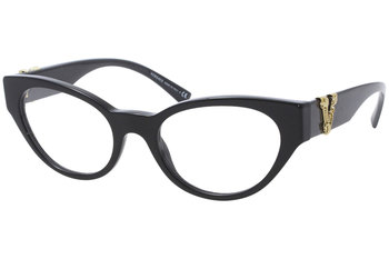 Versace 3282 Eyeglasses Women's Full Rim Cat Eye Optical Frame