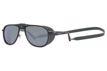 Vuarnet Glacier Sunglasses Genuine Leather Detail Pilot Shape