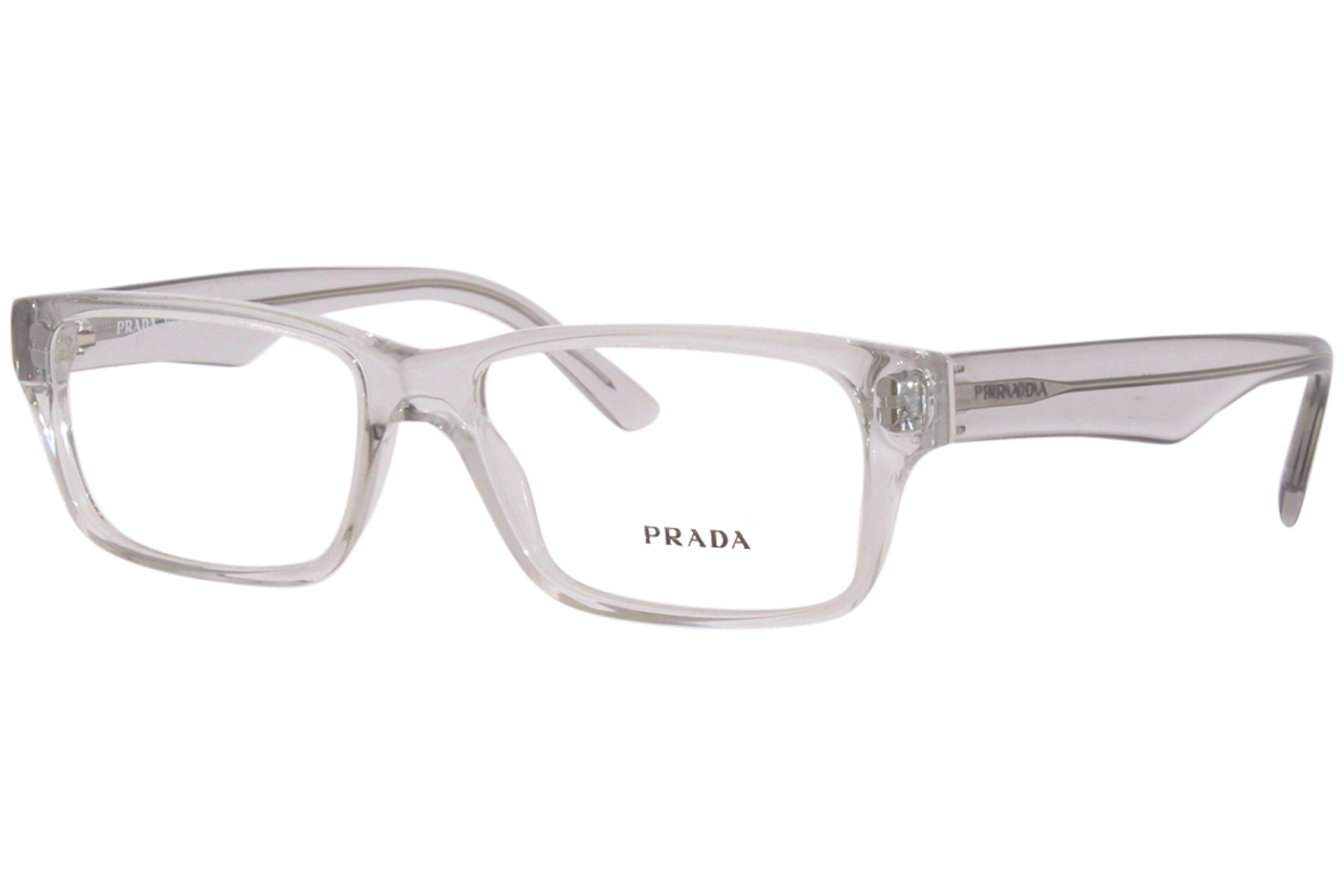 Prada Heritage Pr Mv U O Eyeglasses Men S Grey Crystal Full Rim