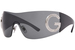 Dolce & Gabbana DG2298B Sunglasses Shield Style - Black/Dark Grey-05/87