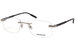 Mont Blanc MB0088O Eyeglasses Men's Rimless Rectangular Optical Frame