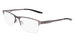 Nike 8045 Eyeglasses Men's Semi Rim Rectangle Shape