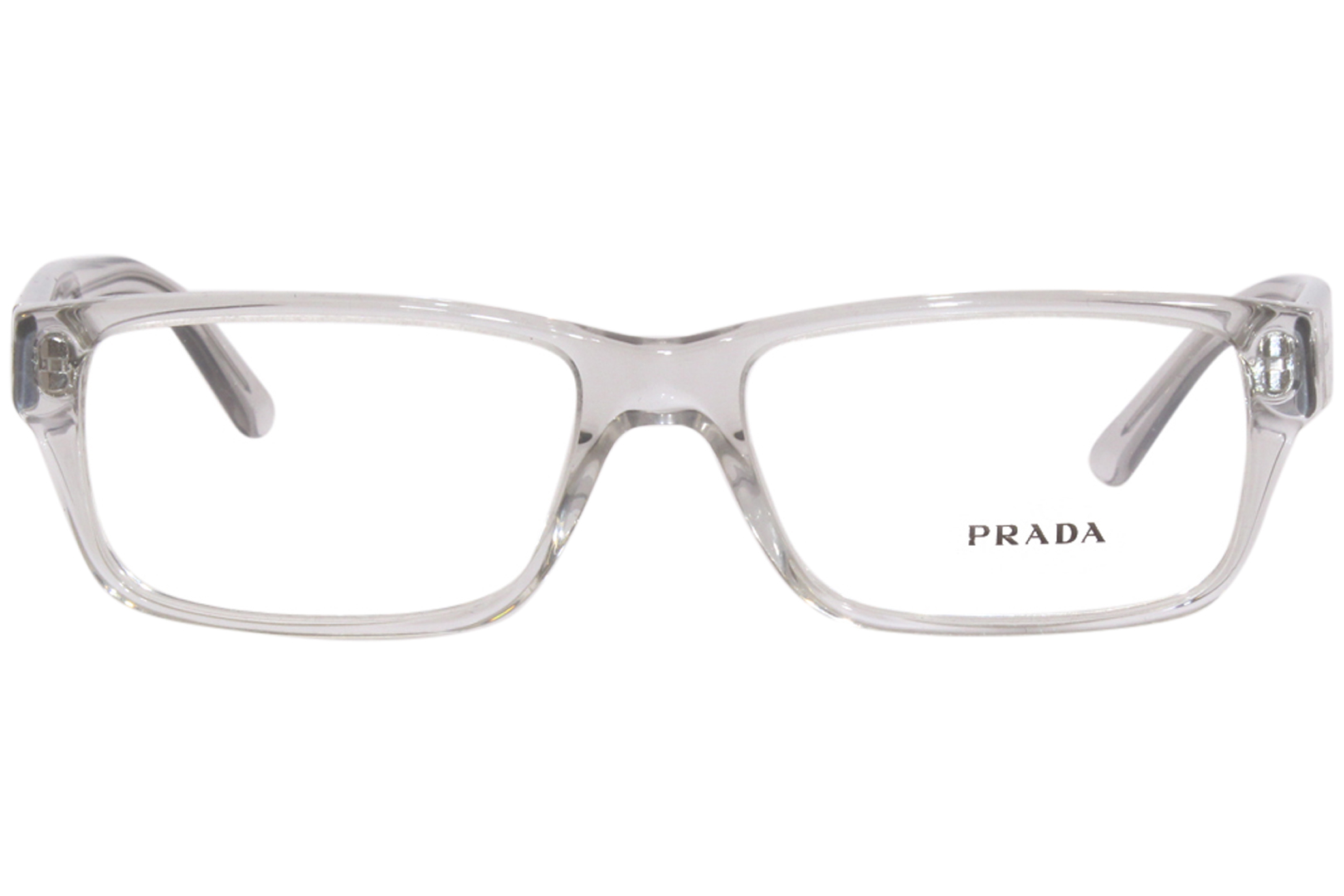 Prada Heritage PR 16MV U431O1 Eyeglasses Men S Grey Crystal Full Rim 53