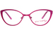 Betsey Johnson Tada Eyeglasses Youth Kids Girl's Full Rim Cat Eye