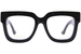 Gucci GG1549O Eyeglasses Women's Full Rim Rectangle Shape