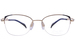 Line Art Brillante XL2178 Titanium Eyeglasses Women's Semi Rim Square Shape