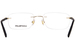 Mont Blanc MB0221O Eyeglasses Men's Rimless Rectangle Shape