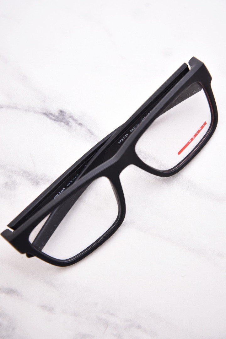 Prada Linea Rossa Ps Pv Bo O Eyeglasses Men S Matte Black Full Rim