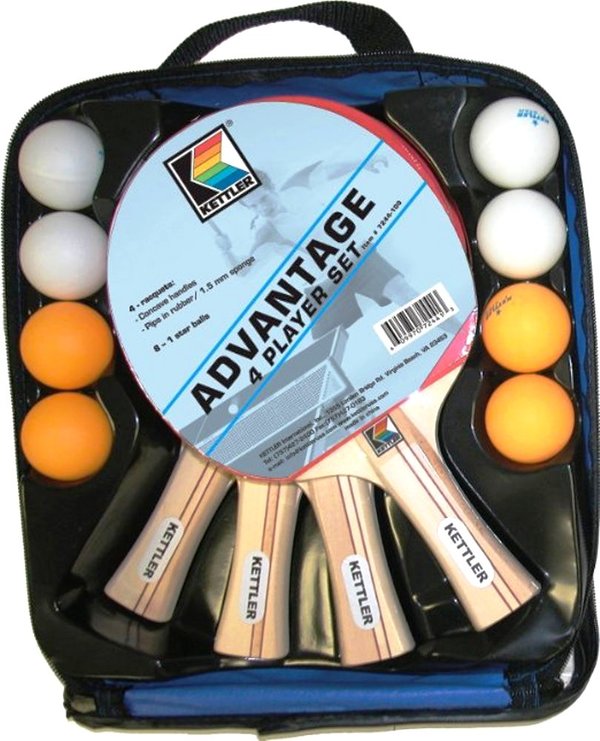  Kettler Advantage 4-Player Table Tennis Set 