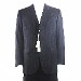 Gianfranco Ferrre Suit Men's 3-buttons Navy/Stripes Wool 1-Back Vent