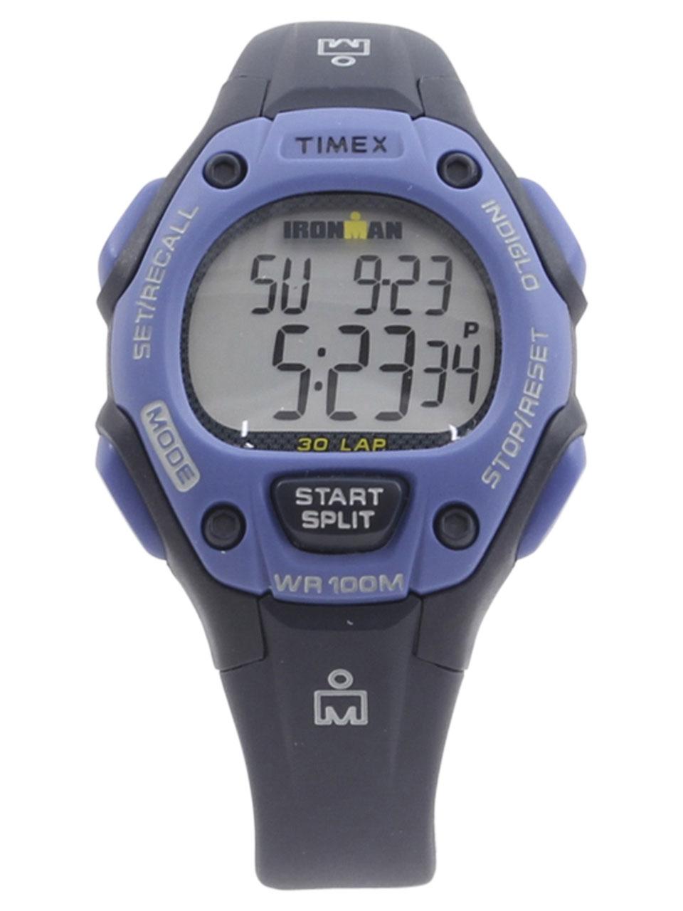 Timex Women S Tw5m14100 Ironman Classic 30 Blue Grey Digital Watch