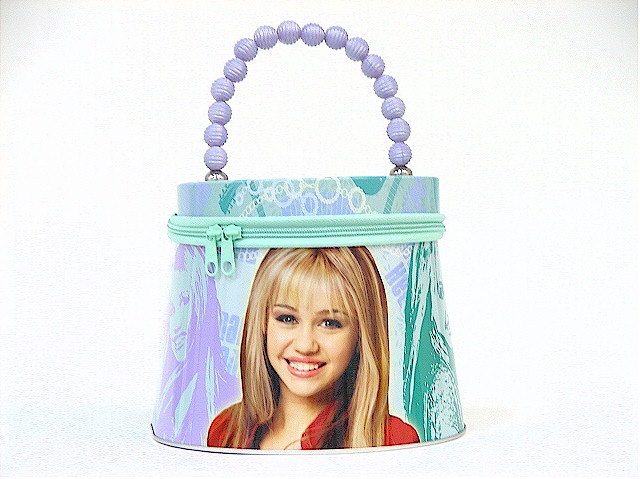 Hannah Montana Light Green Kids Tin Lunch Box Tb89810 Green