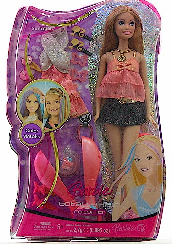 Barbie Orange Outfit Doll Totally Hair Color It! Toy