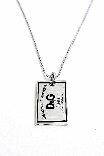 Dolce Gabbana D G Dj1091 Stainless Steel Necklace Pendant Jewelry