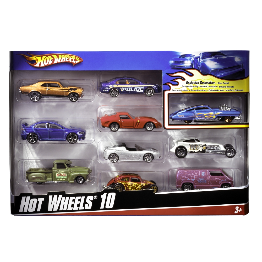 Hot Wheels 10 Pack Cars Boys Style May Varies Kids