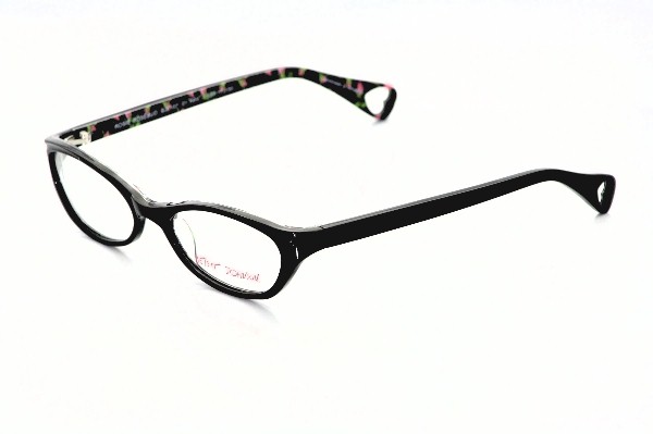 Betsey Johnson Rosie Rosebud Bj0107 Eyeglasses Bj 0107 Raven 01 Frame