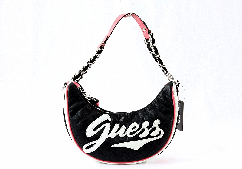 Guess Handbag Prep School Black Multi Top Zip