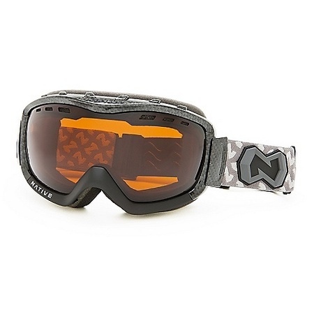 Native Kicker Carbon Fiber Asphalt Amber 404 612 800 Snow Goggles