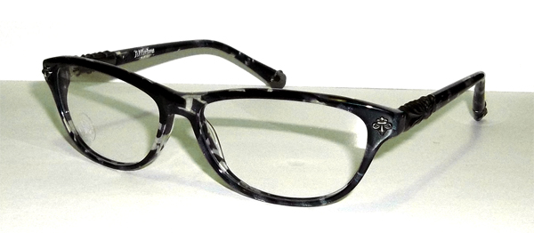Affliction Afo Skyler Eyeglasses Black Silver Bkas Optical Frame