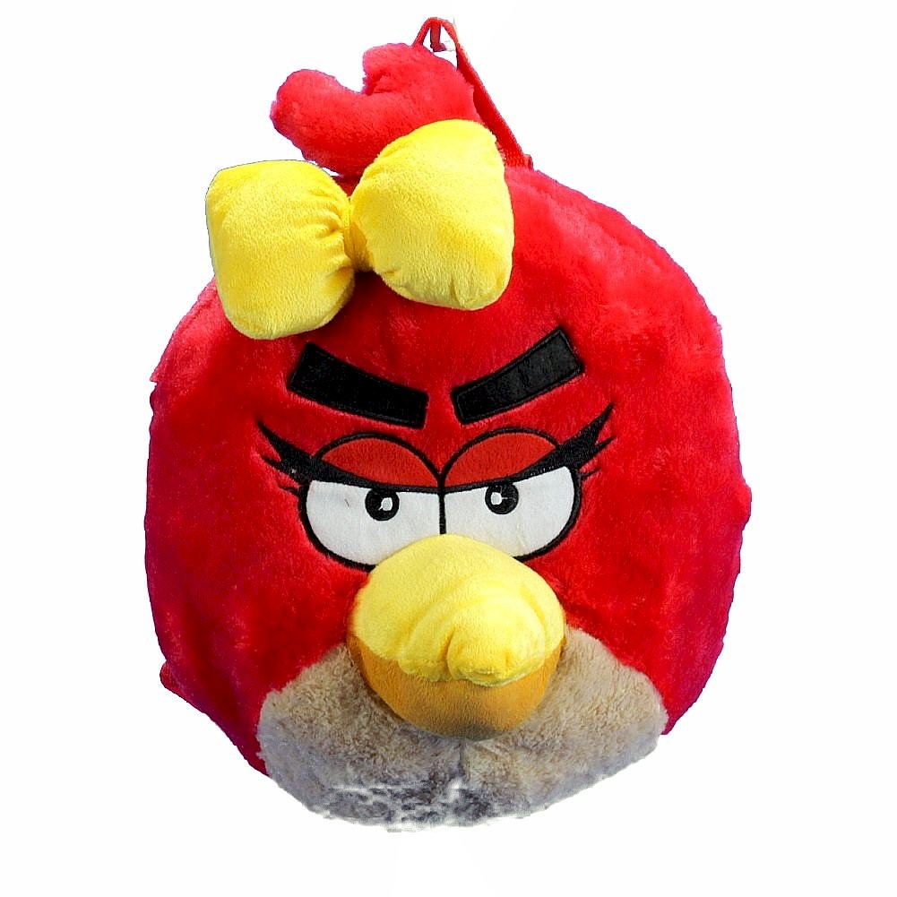 Angry Birds Girl S Red Plush Backpack Bag Pl 2608