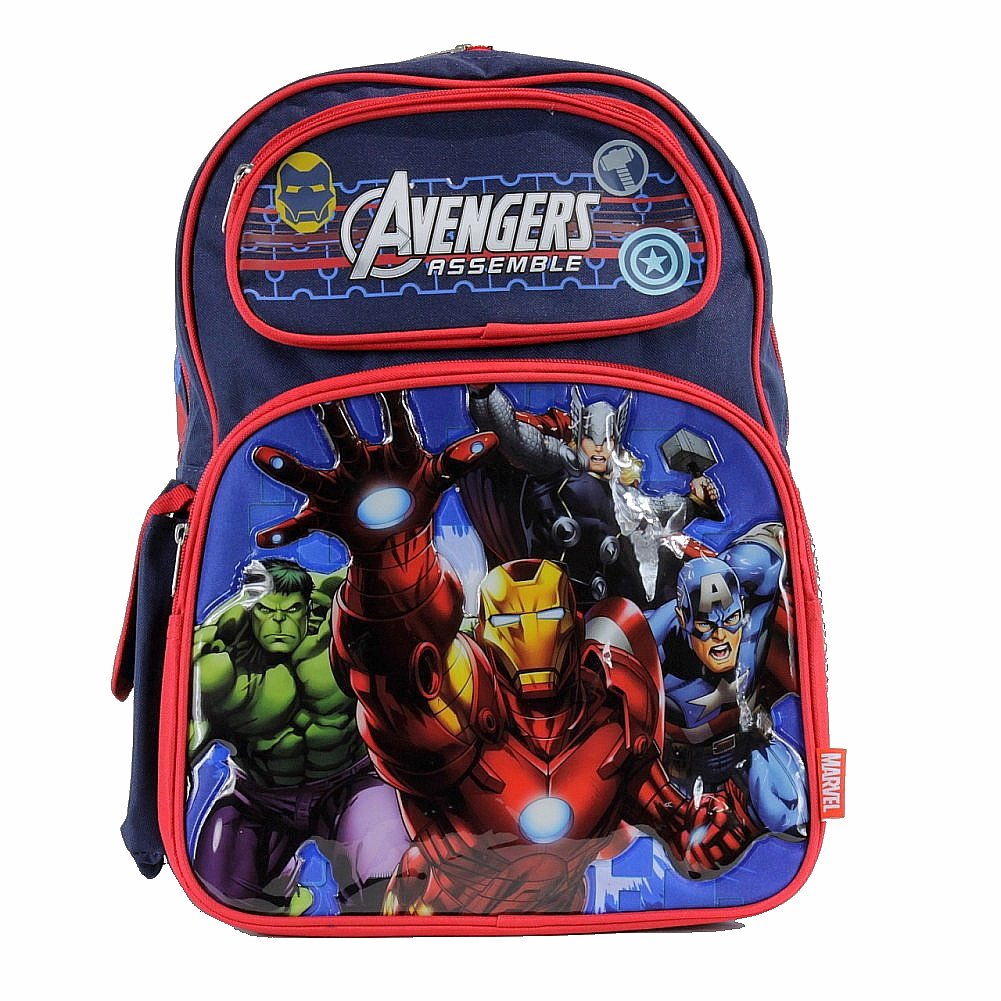 Avengers Assemble Bp 5264 Blue 16 Backpack School Bag